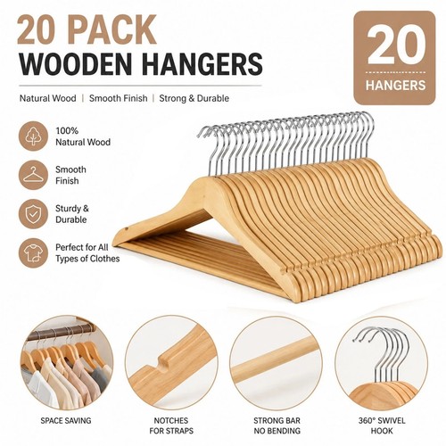 Wooden coat hangers suit - x,