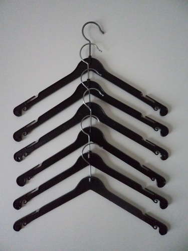 Set black plastic coat - 6,