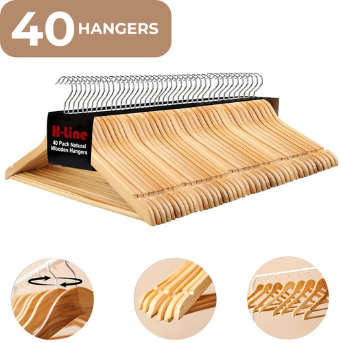 Wooden coat hangers - x,