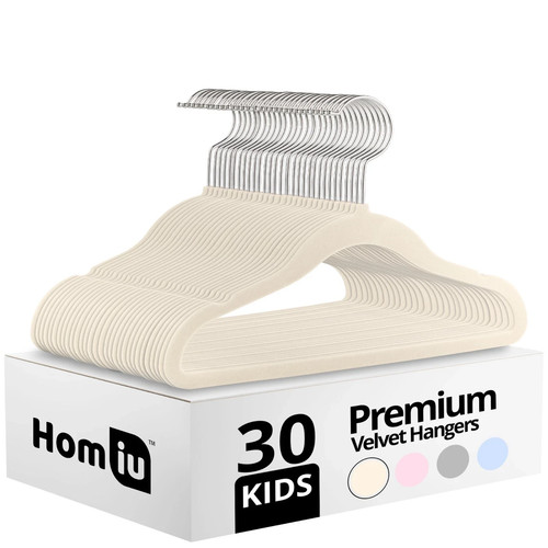 Homiu kids velvet coat hangers - kids,