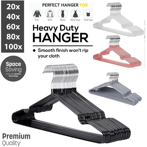 Metal coat hangers rubber - metal,