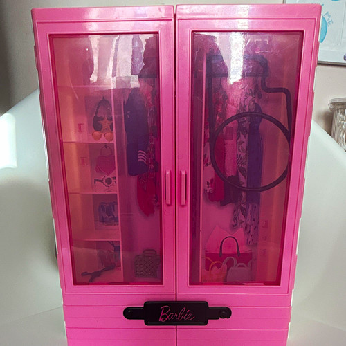 Barbie pink wardrobe closet - barbie, wardrobe/closet