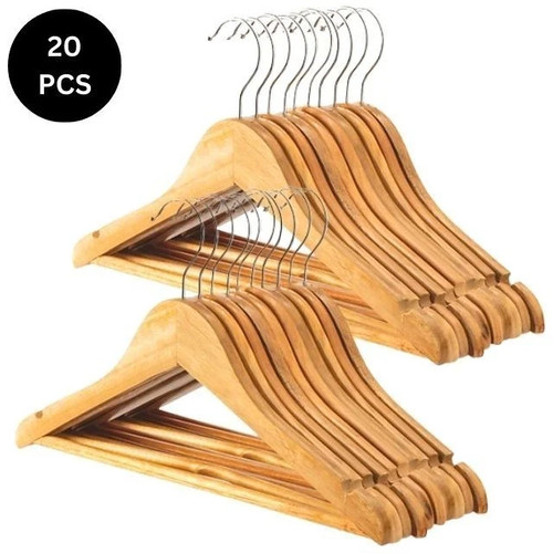 Wooden coat hangers suit - wooden,
