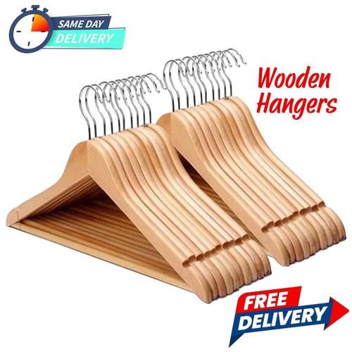 Wooden coat hangers suit - wooden,