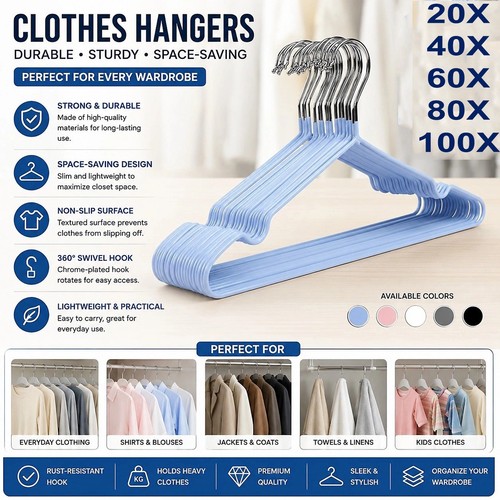 Strong metal coat hangers - metal,