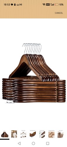 Wooden coat hangers - hangers, suit