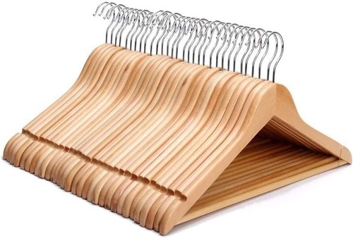 Clothes coat wooden hangers - clothes,