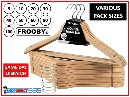 Wooden coat hangers suit - wooden,