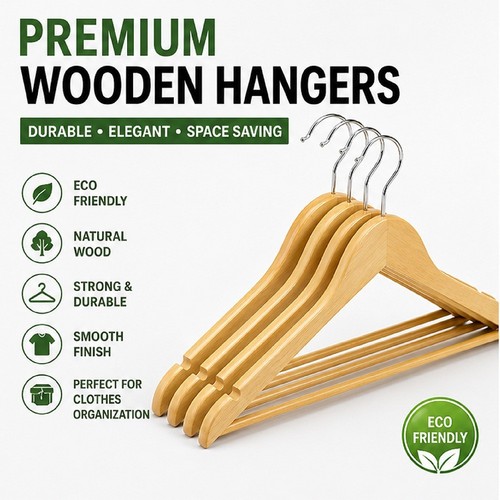 Wooden coat hangers suit - 40,
