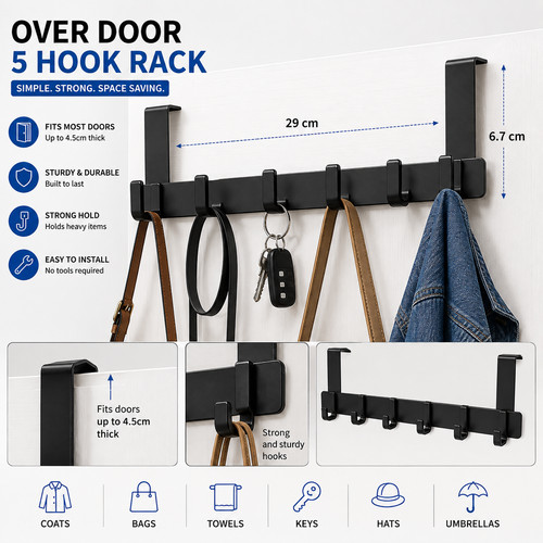 Over the door hanger - over, hooks