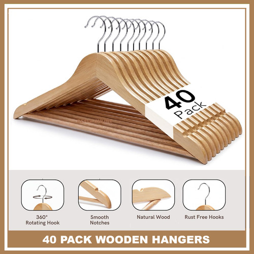 Wooden coat hangers suit - 40,